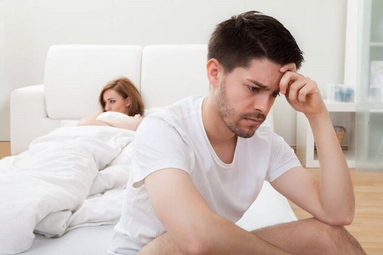 pafuqi tek një njeri si një ndërlikim i prostatitit